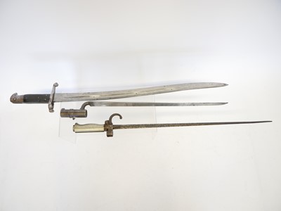 Lot 150 - Three bayonets, to include a P1856 Enfield...