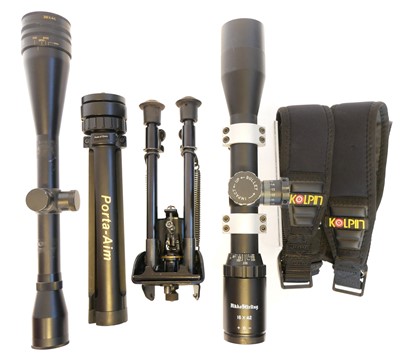 Lot Collection of rifle accessories, to inlcude a...