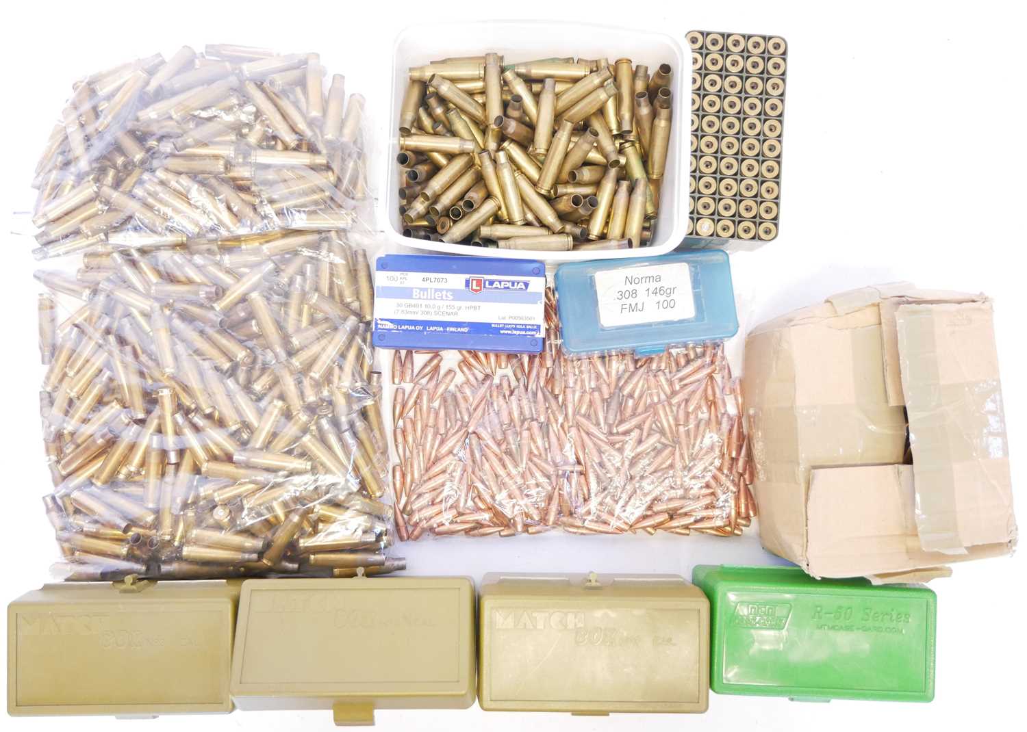 Lot Collection of .308 reloading supplies, to...
