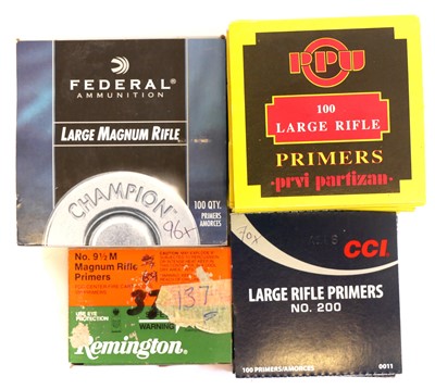 Lot Collection of large rifle primers. To include...