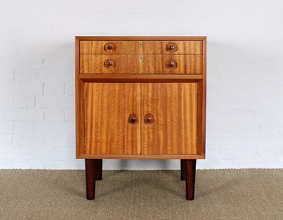 Lot Vintage Cutlery Cabinet