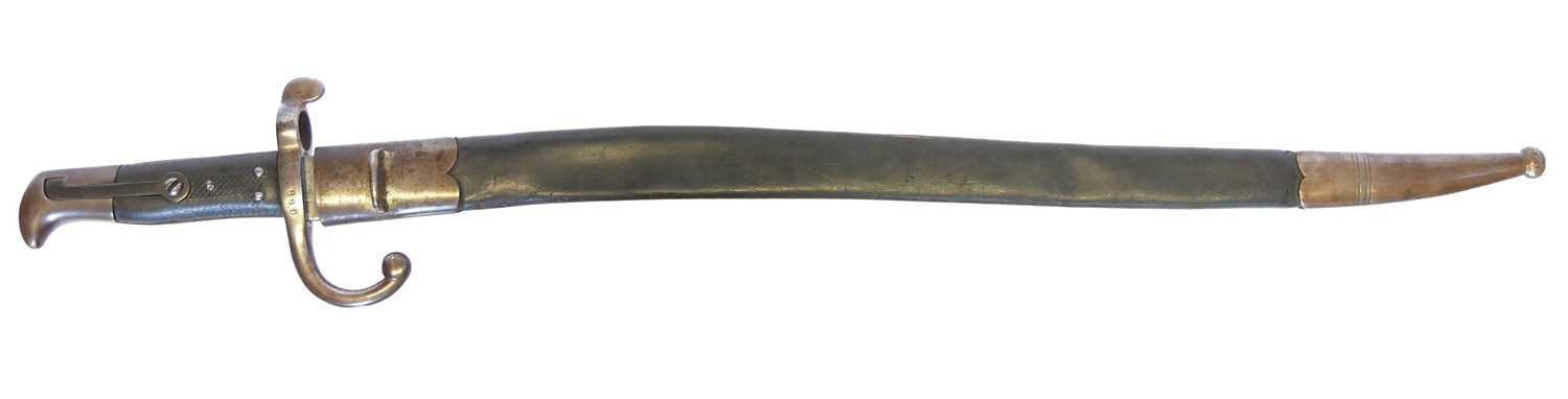 Lot 149 - Danish M1867-1896 Yataghan bayonet and...