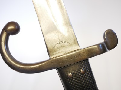 Lot 149 - Danish M1867-1896 Yataghan bayonet and...