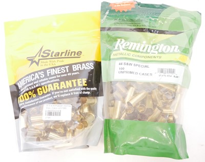 Lot .44 S&W Russian cases, 100 by Starline, also a...