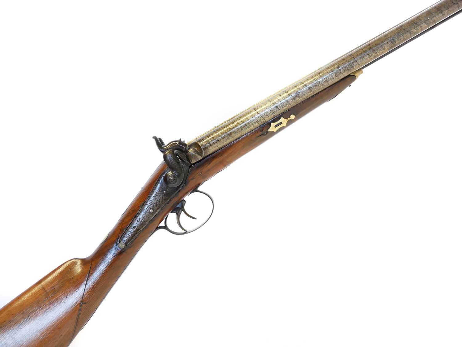 Lot Percussion 14 bore double barrel shotgun,...