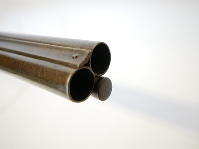 Lot Percussion 14 bore double barrel shotgun,...