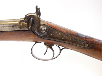 Lot Percussion 14 bore double barrel shotgun,...