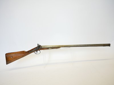 Lot Percussion 14 bore double barrel shotgun,...