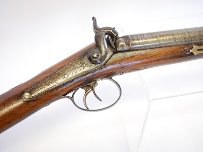 Lot Percussion 14 bore double barrel shotgun,...