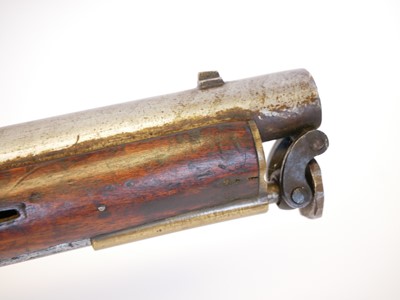 Lot Indian percussion copy of a Victoria carbine,...