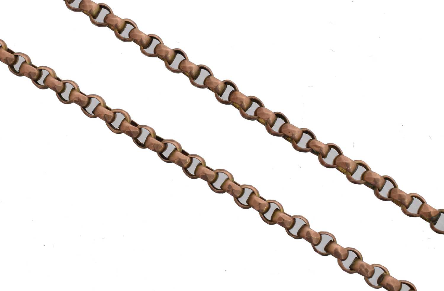 Lot 29 - A belcher link chain.