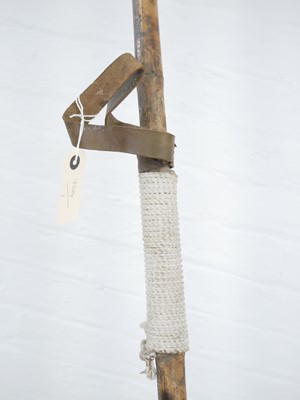 Lot 156 - Indian lance, the steel points mounted on...
