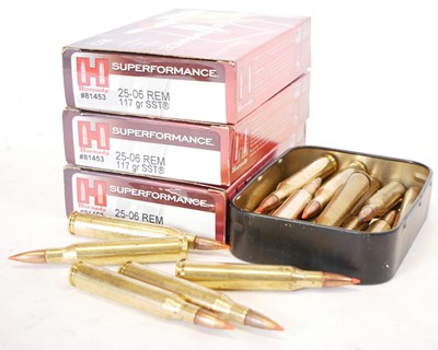 Lot 25-06 ammunition, to include 60 rounds of...