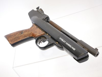 Lot Webley Hurricane .22 air pistol. No serial...