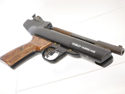 Lot Webley Hurricane .22 air pistol. No serial...