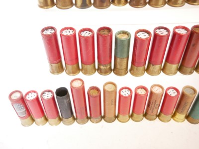 Lot 651 - Collection of 8 bore shotgun cartridges, paper...