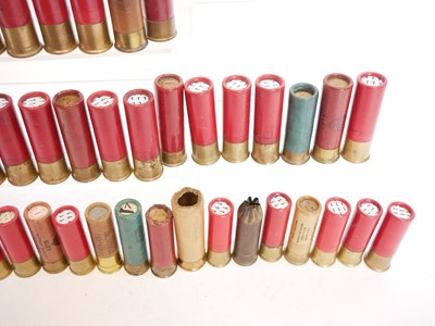 Lot 651 - Collection of 8 bore shotgun cartridges, paper...