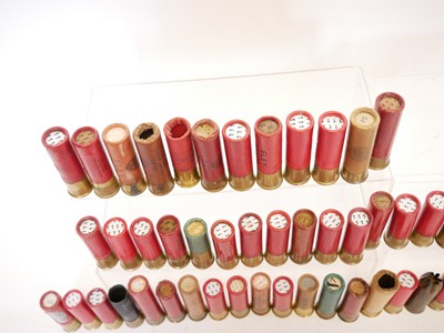 Lot 651 - Collection of 8 bore shotgun cartridges, paper...