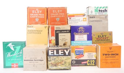Lot Twelve boxes of mixed collectors shotgun...