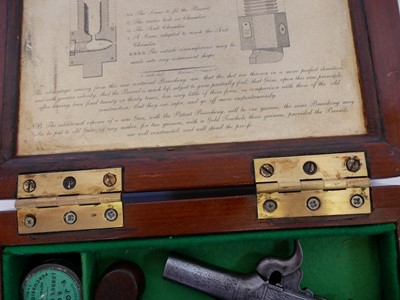 Lot Pair of percussion boxlock pistols signed H....