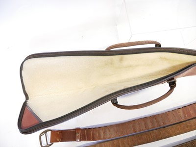 Lot Barbour canvas and leather cartridge bag, also...