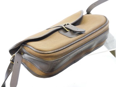 Lot Barbour canvas and leather cartridge bag, also...
