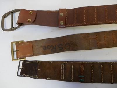 Lot Barbour canvas and leather cartridge bag, also...