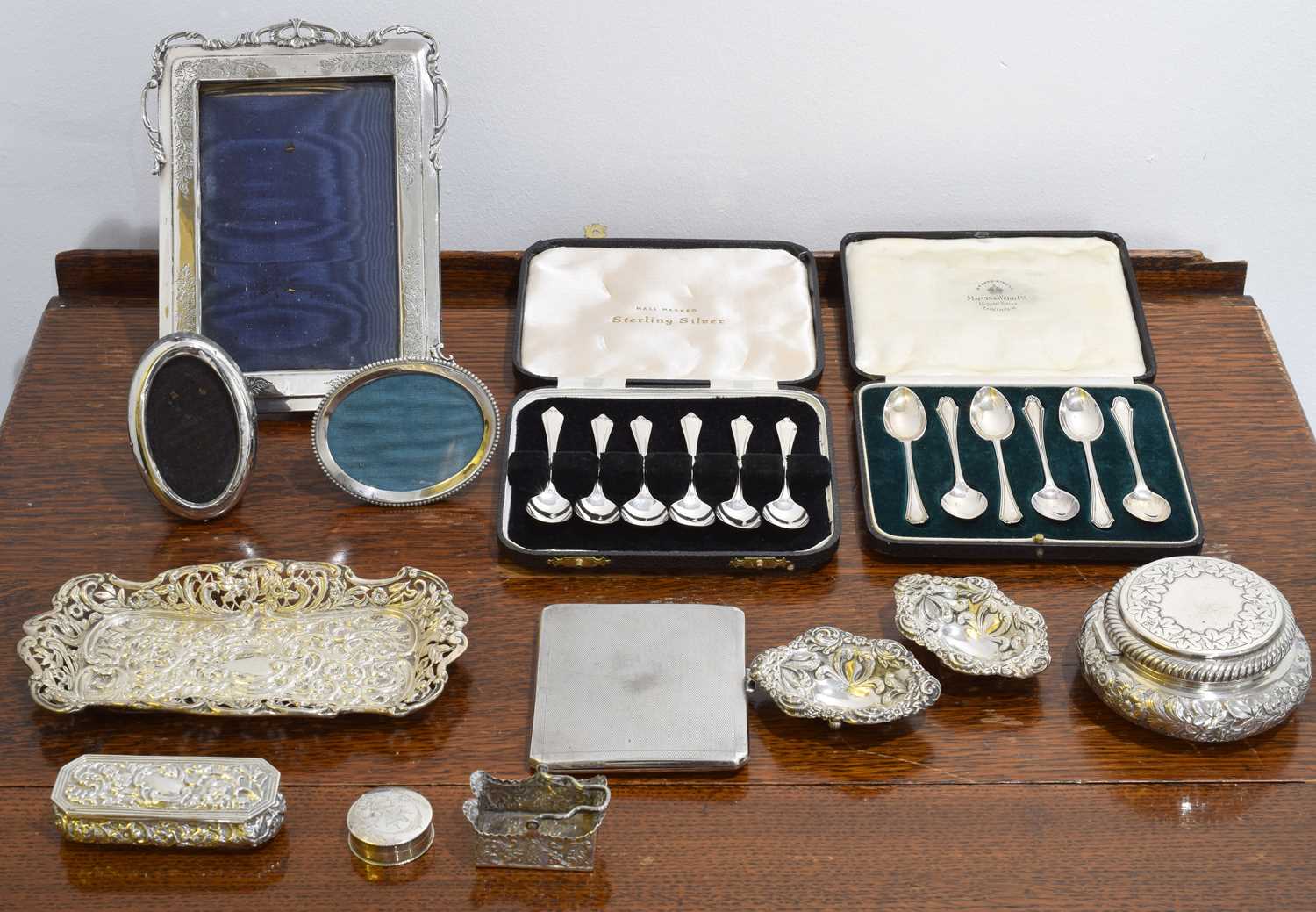 Lot 69 - A selection of hallmarked silver.