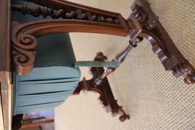Lot 201 - A Victorian Rosewood Sewing Table