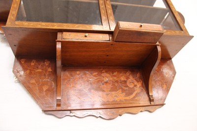 Lot 162 - A 19th Century Dutch Walnut and Marquetry Wall Cabinet Retailed by Edwards & Roberts of London