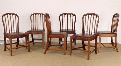 Lot 217 - A Set of Six Early 20th Century Mahogany Dining Chairs
