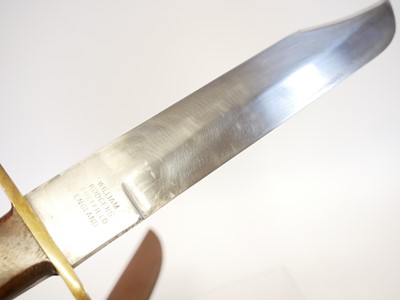Lot 127 - William Rodgers Sheffield Bowie knife, the...