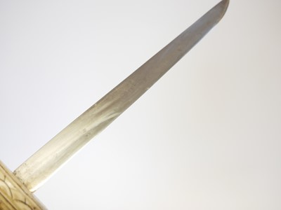 Lot Japanese Gendaito Kaiken, 16cm cutting edge,...