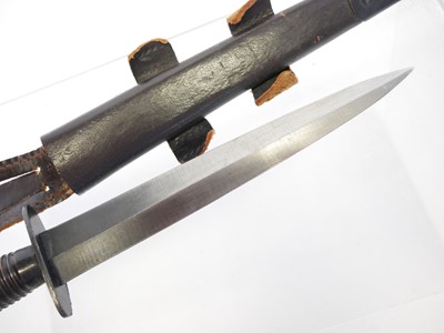 Lot Fairbairn Sykes commando dagger and scabbard,...