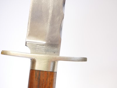 Lot William Rodgers Sheffield small Bowie knife,...