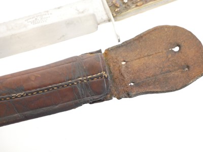 Lot 123 - Victorian knife and scabbard by George Butler,...