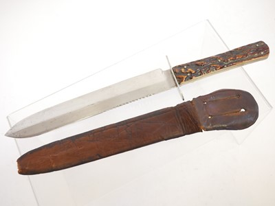 Lot 123 - Victorian knife and scabbard by George Butler,...
