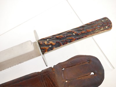 Lot 123 - Victorian knife and scabbard by George Butler,...