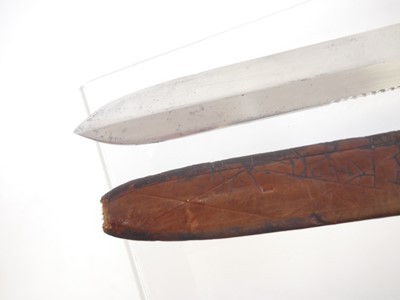 Lot 123 - Victorian knife and scabbard by George Butler,...