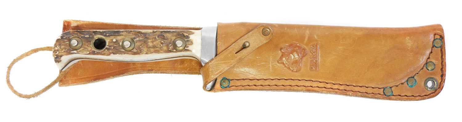 Lot 124 - Puma White Hunter knife, the 6inch blade...