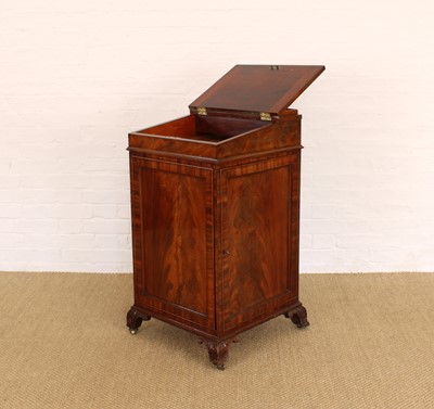 Lot 186 - A Good Early-Mid 19th Century Irish Mahogany Davenport by Mack, Williams & Gibton of Dublin