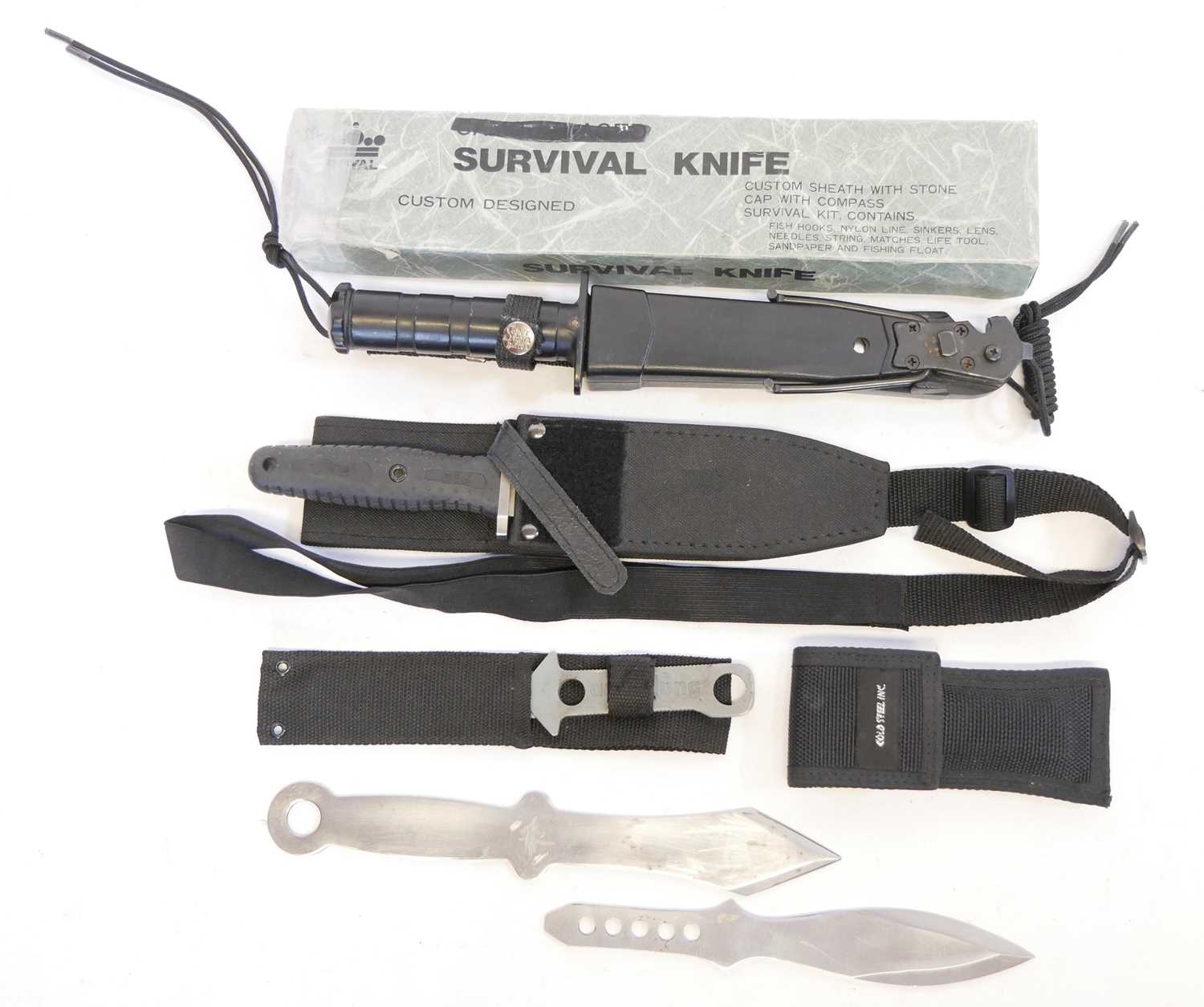 Lot 126 - Collection of survival knives, to include an...