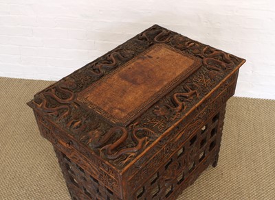 Lot 194 - A Late 19th/Early 20th Century Burmese Table with Folding Legs