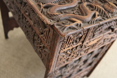 Lot 194 - A Late 19th/Early 20th Century Burmese Table with Folding Legs