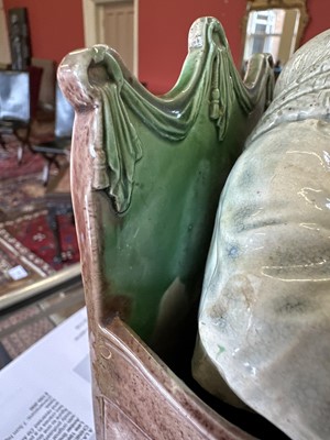 Lot 37 - A Late 18th Century "The Vicar and Moses" Pearlware Pottery Group