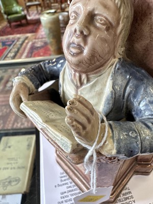 Lot 37 - A Late 18th Century "The Vicar and Moses" Pearlware Pottery Group