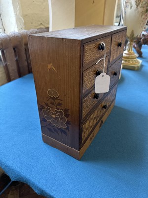 Lot 32 - A Late 19th/Early 20th Century Japanese Marquetry 'Yosegi Zaiku' Cabinet