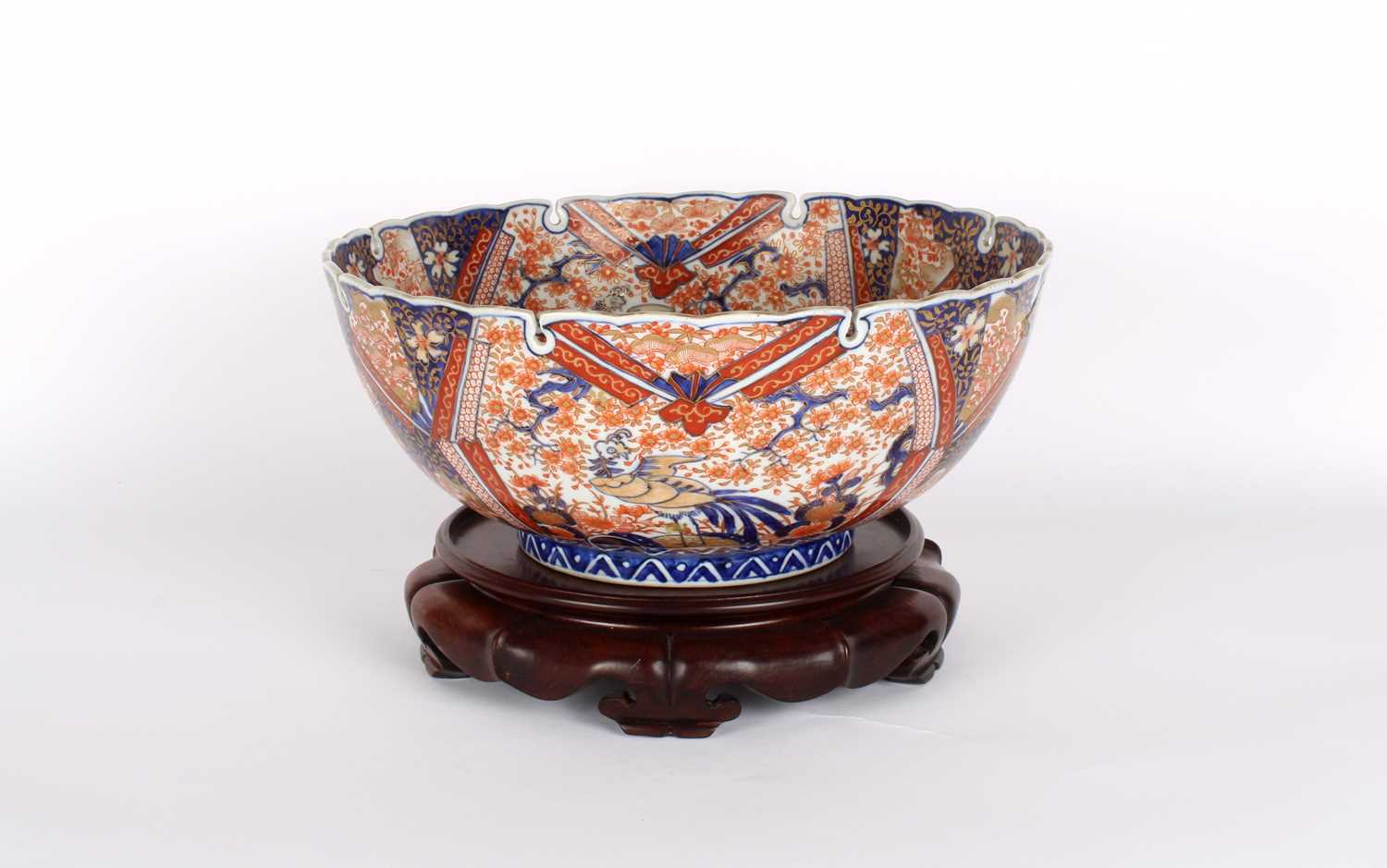 Lot 33 - A Large Japanese Meiji Period Imari Centrepiece Bowl