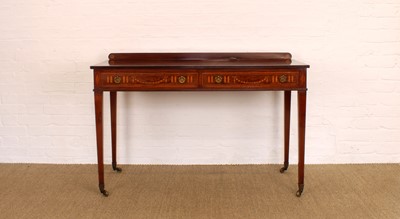 Lot 150 - A Good Edwardian Mahogany and Boxwood Strung Side or Hall Table by Edwards & Roberts of London
