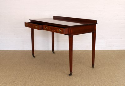 Lot 150 - A Good Edwardian Mahogany and Boxwood Strung Side or Hall Table by Edwards & Roberts of London